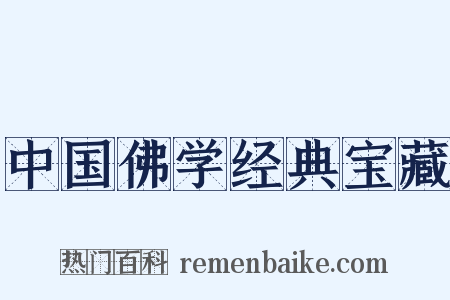 中国佛学经典宝藏是什么意思的图片